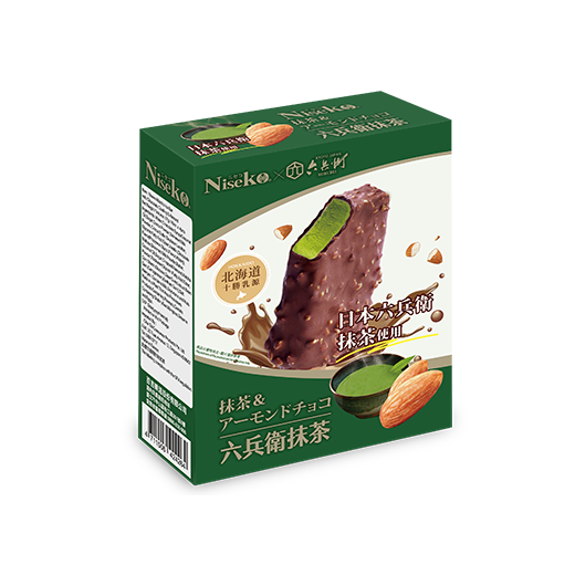 抹茶巧克脆果仁雪糕